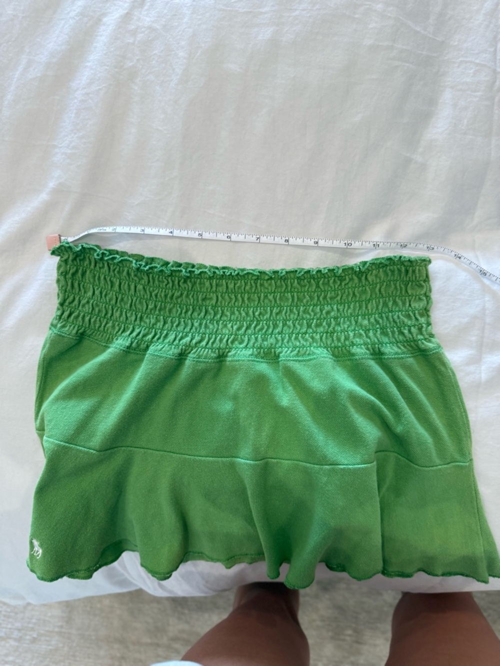 vintage abercrombie kelly green micro mini skirt - Picture 6 of 7